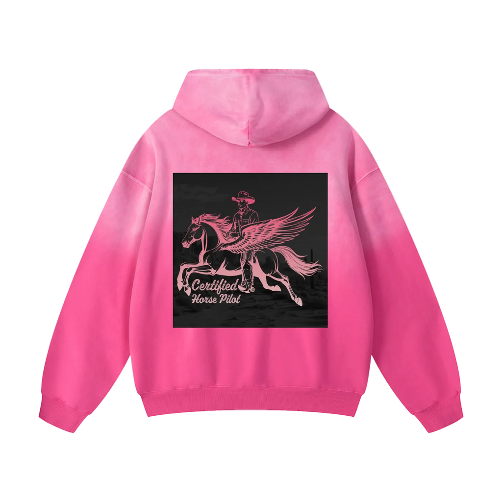 Horse Pilot Sweatshirt Pink Block