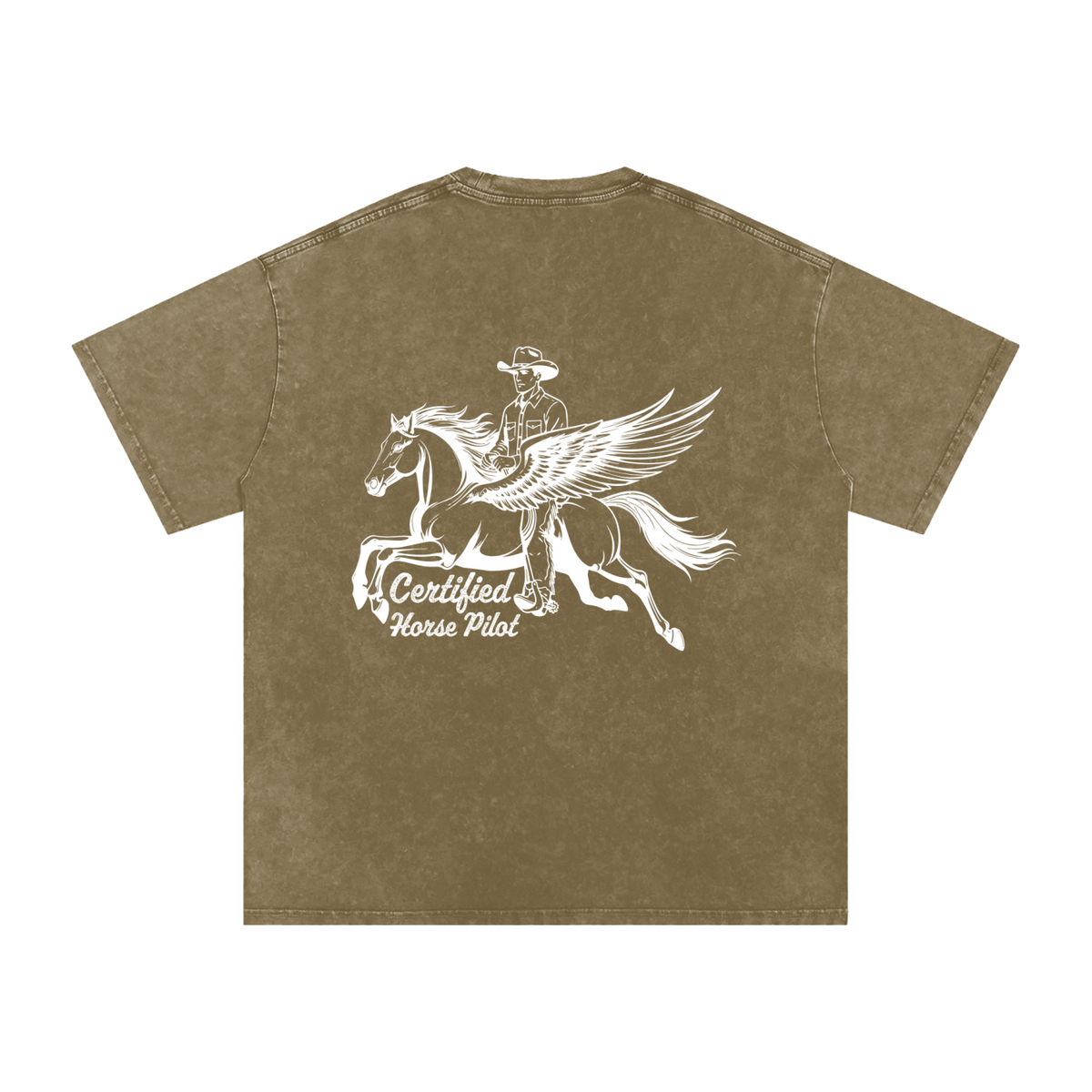 Horse Pilot Snow Washed Tee