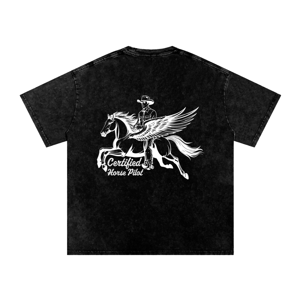 Horse Pilot Snow Washed Tee
