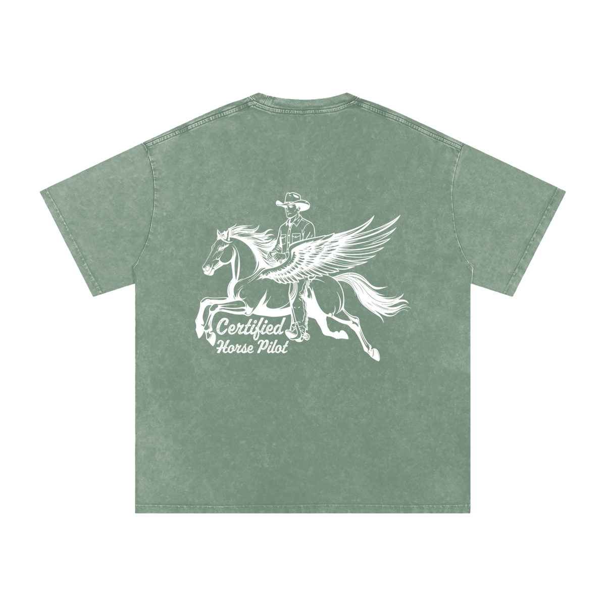 Horse Pilot Snow Washed Tee