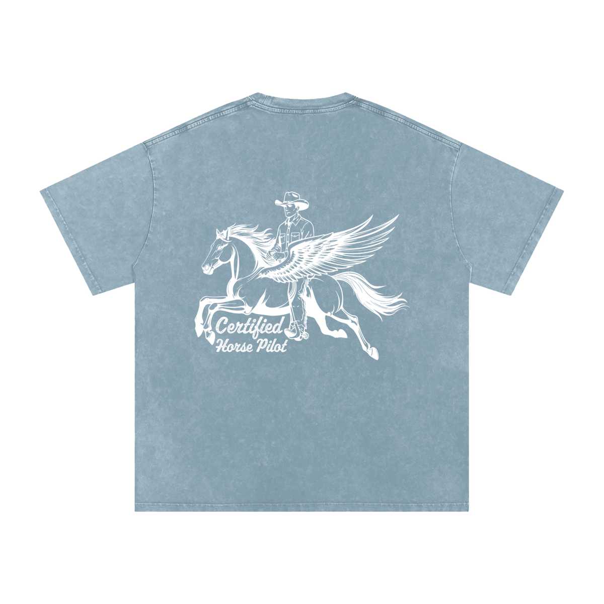 Horse Pilot Snow Washed Tee
